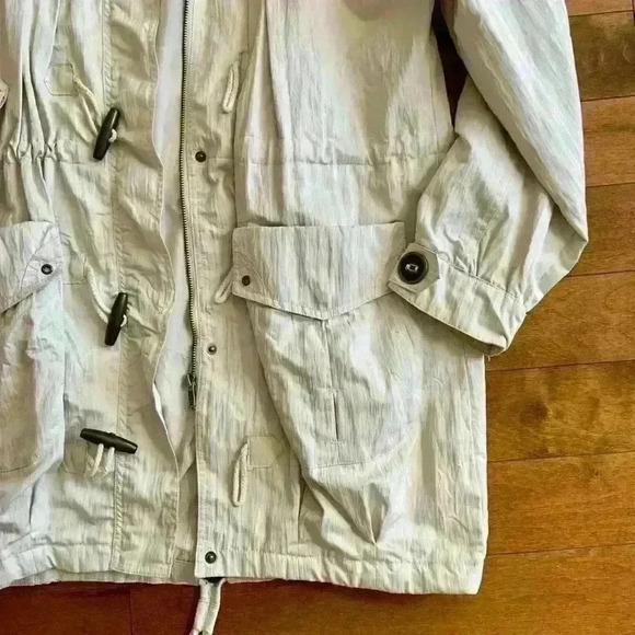 Lady Dutch | Offwhite lightweight  raincoat size small - Picture 3 of 4